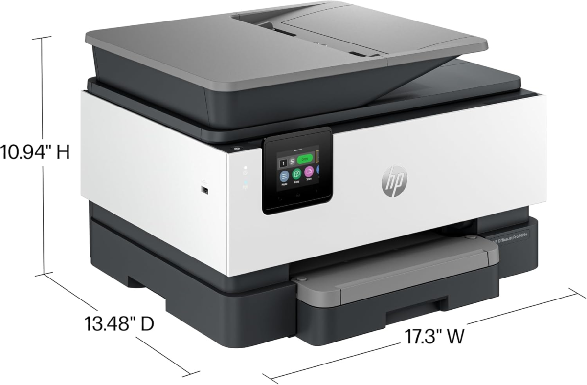 Officejet Pro 9125E All-In-One Printer, Color, Printer-For-Small Medium Business, Print, Copy, Scan, Fax,Touchscreen; Smart Advance Scan, 3 Months of Instant Ink Included - Image 5