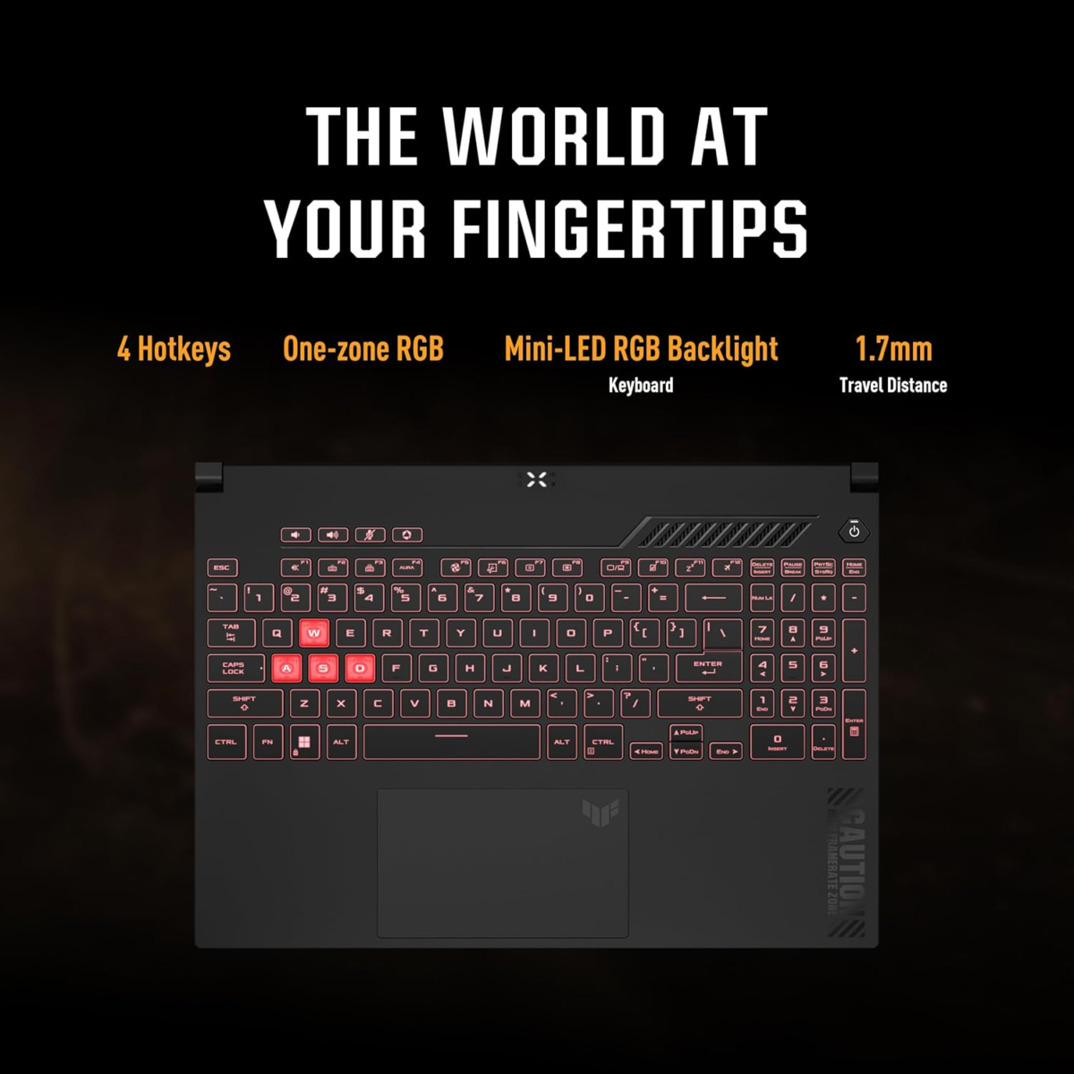 TUF Gaming A15 Gaming Laptop, 15.6” FHD 144Hz, 100% Srgb Display, Geforce RTX 4050, AMD Ryzen 7 7435HS, 16GB DDR5, 512GB Pcie SSD, Wi-Fi 6, Windows 11, FA507NUR-AS73 - Image 4
