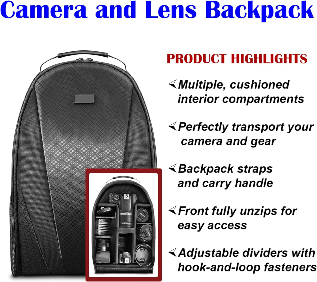 Canon EOS T100/4000D DSLR Camera with EF-S 18-55Mm Lens, Sandisk Memory Card, Tripod, Flash, Backpack + Zeetech Accessory Bundle (Canon 18-55Mm, Sandisk 64GB) (Renewed) - Image 4