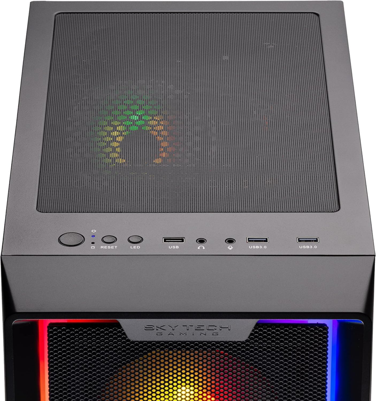 Skytech Nebula Gaming PC Desktop, Ryzen 5 5500 3.6 Ghz (4.2Ghz Turbo Boost), NVIDIA RTX 3050 8GB GDDR6, 500GB SSD, 16GB DDR4 RAM 3200, 650W Gold PSU, Wi-Fi, Win 11 - Image 4