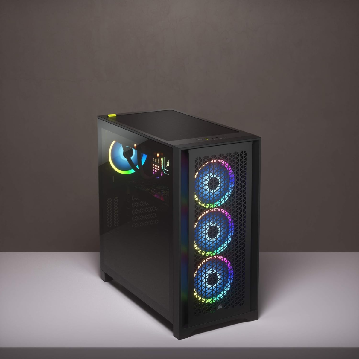 4000D AIRFLOW Tempered Glass Mid-Tower ATX Case - High-Airflow - Cable Management System - Spacious Interior - Two Included 120 Mm Fans - Black - Image 2