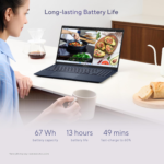Zenbook 15 Laptop, 15.6” FHD Display, AMD Ryzen 5 7535U CPU, AMD Radeon Graphics, 16GB RAM, 512GB SSD, Windows 11 Home, Ponder Blue, UM3504DA-AS54 - Image 10