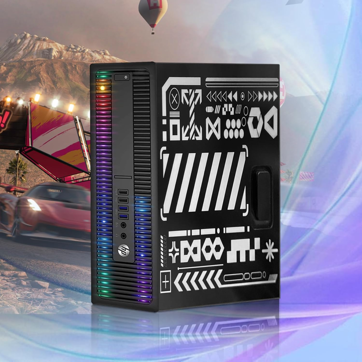 HP RGB Gaming Desktop Computer, Intel Quad Core I5-6500 up to 3.6Ghz, Geforce GTX 750 Ti 4G, 16GB DDR4, 512G SSD, RGB Keyboard & Mouse, 600M Wifi & Bluetooth, Win 10 Pro (Renewed) - Image 2