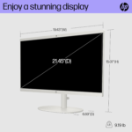 22 Inch All-In-One Desktop PC, FHD Display, Intel N200, 8 GB RAM, 256 GB SSD, Intel UHD Graphics, Windows 11 Home, 22-Dg0012 (2024) - Image 5