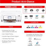 Megatank G3290 All-In-One Wireless Supertank [Megatank] Printer | Print, Copy Scan | Mobile Printing |2.7" LCD Color Touchscreen | Auto Duplex - Image 3