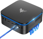 AK1 plus Mini PC, Desktop Computer 12Th N95(Up to 3.4Ghz) Mini PC 16GB RAM 512GB SSD, Micro PC Computer, Mini Tower PC Support 4K HDMI, Desktop PC with Dual Wifi, BT4.2 for Business Home Office