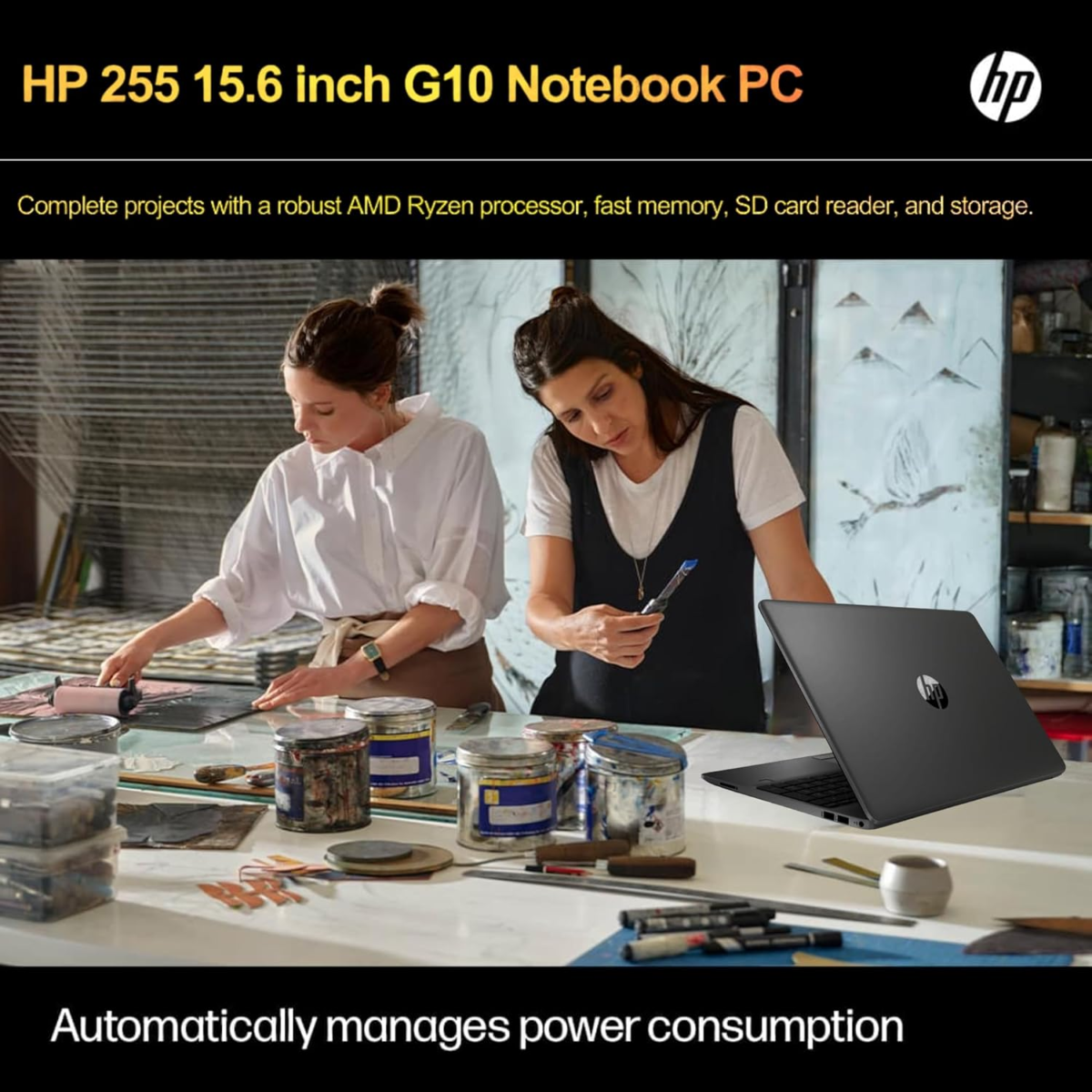 Newest 255 G10 Laptop for Home or Work, 16GB RAM, 1TB SSD, 15.6" Full HD, Ryzen 3 7330U (Beat Intel I5-1135G7), Ethernet Port, HDMI, USB-C, Windows 11 Pro, Business and Fun Ready (2024) - Image 5