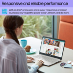 Portable Laptop, Student and Business, 14" HD Display, Intel Quad-Core N4120, 16GB DDR4 RAM, 64GB Emmc, 1 Year Office 365, Webcam, RJ-45, HDMI, Wi-Fi, Windows 11 Home, Silver - Image 3