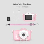 Kids Digital Camera 16MP Photo 1080P Video Resolution  Camera 3 with Selfie & Macro Lens Memory Card Storage up to 32GB, Includes Shockproof Case for Kids Age 4-15 (Pink) - Image 9