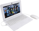 10.1 Inch Portable 8GB Computer Laptop PC Quad Core Android 6.0 Mini Netbook Slim and Lightweight Notebook Webcam Netflix Youtube Player Flash (White) - Image 3