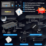 Stream 14" HD Brightview Laptop, Intel Celeron N4120, 16GB RAM, 288GB Storage (128GB Emmc + 160GB Docking Station Set), Intel UHD Graphics, 720P Webcam, Wi-Fi, 1 Year Office 365, Win 11 S, Gold - Image 2