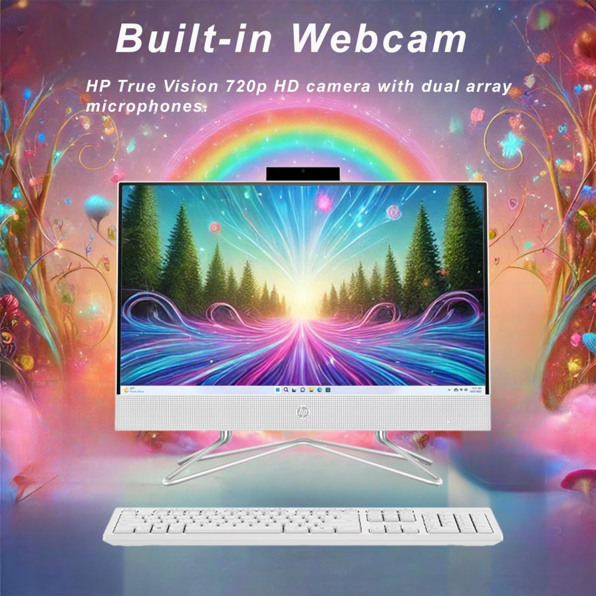22 Inch All-In-One Desktop PC • 2024 Latest Model • Microsoft Office Trial • FHD Display • 32GB RAM • 1TB Storage (512GB SSD + 512GB External HD) • Intel Celeron CPU • W/Wowpc Bundle • Win 11 Pro - Image 5