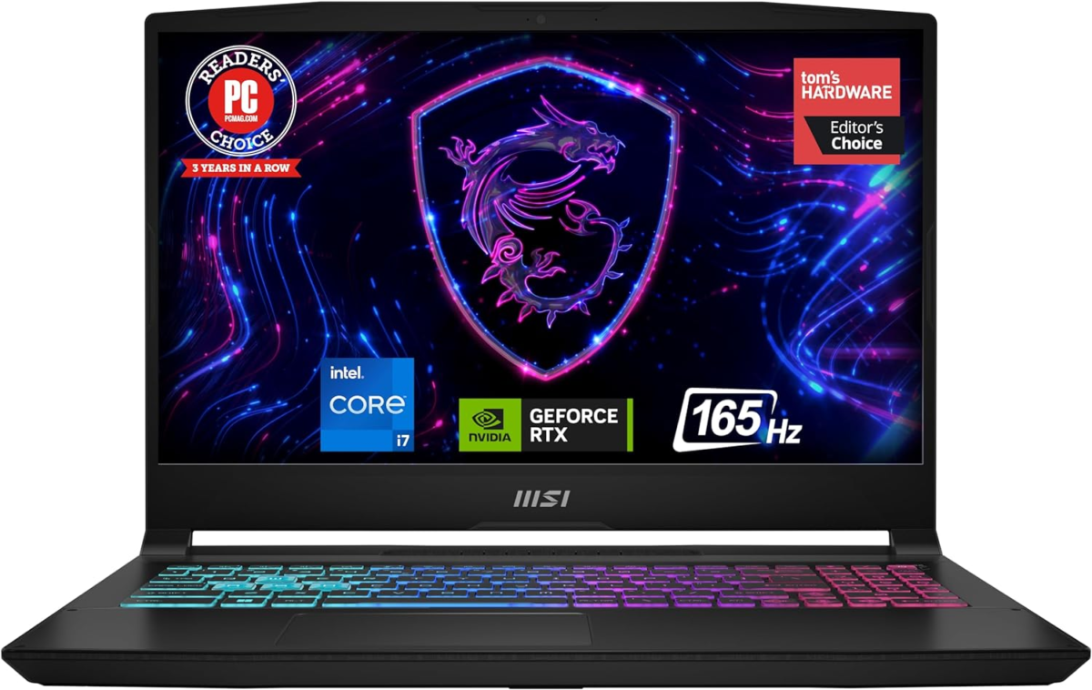 Katana 15 15.6” 165Hz QHD Gaming Laptop: Intel Core I7-13620H, NVIDIA Geforce RTX 4070, 16GB DDR5, 1TB Nvme SSD, Cooler Boost 5, Win 11: Black B13VGK-2000US - Image 1