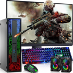HP G2 RGB Gaming PC Desktop – Intel I5 6Th Gen Processor, 16GB DDR4 Ram, 512GB SSD, AMD Radeon RX 550 DDR5, New 24 Inch Monitor, Windows 10 Pro – Computer Tower for PC Gamer (Renewed)