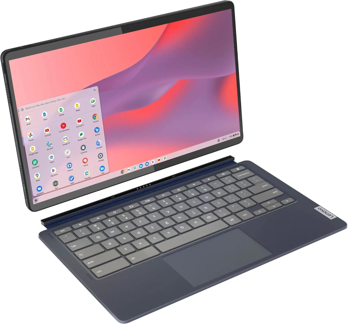 Chromebook Duet 5 2-In-1 Tablet Laptop W/Detachable Keyboard (13.3" FHD OLED Touchscreen, 8-Core Qualcomm CPU, 4GB RAM, 128GB Emmc) IST Stylus, Wi-Fi, 8MP Webcam, Chrome OS, Abyss Blue, 2024 - Image 7