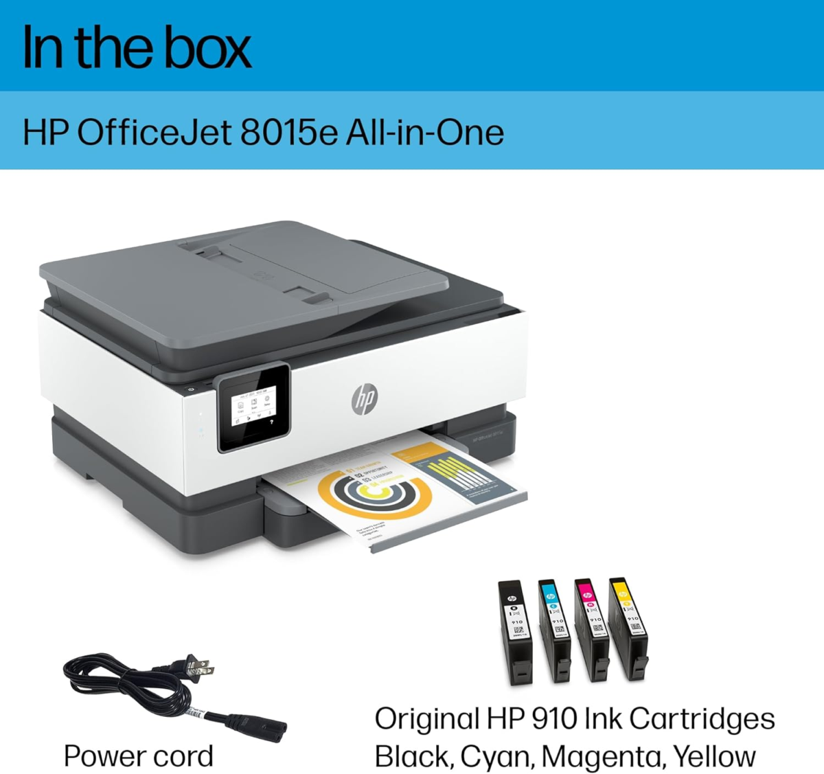 Officejet 8015E Wireless Color All-In-One Printer, 3 Months of Instant Ink Included - Image 6