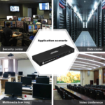 4K UHD 16 Ports HDMI KVM Switch, Console Rack Mount Switch with 8 Pcs 5Ft KVM Cable, USB 2.0 Device 16 Port Inputs, Control up to 16 Computers/Servers, with RS232 and LAN Port - Image 6