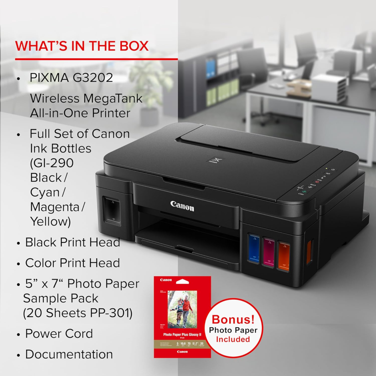 PIXMA G3202 - Megatank, Wireless All-In-One Printer - Image 7