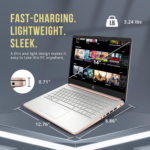 Stream 14" HD Brightview Laptop, Intel Celeron N4120, 16GB RAM, 288GB Storage (128GB Emmc + 160GB Docking Station Set), Intel UHD Graphics, 720P Webcam, Wi-Fi, 1 Year Office 365, Win 11 S, Gold - Image 8