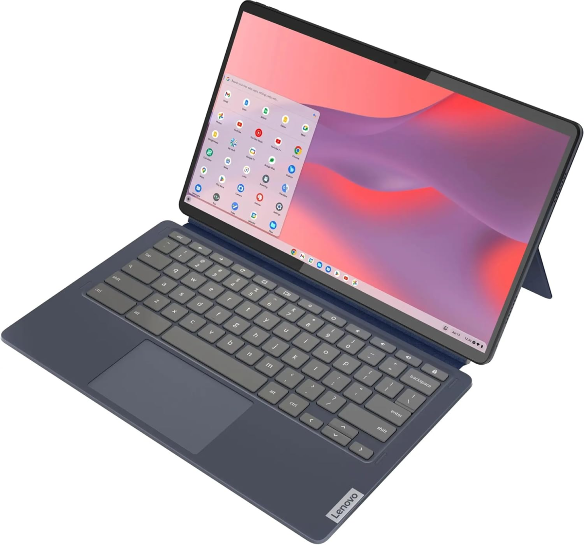 Chromebook Duet 5 2-In-1 Tablet Laptop W/Detachable Keyboard (13.3" FHD OLED Touchscreen, 8-Core Qualcomm CPU, 4GB RAM, 128GB Emmc) IST Stylus, Wi-Fi, 8MP Webcam, Chrome OS, Abyss Blue, 2024 - Image 8