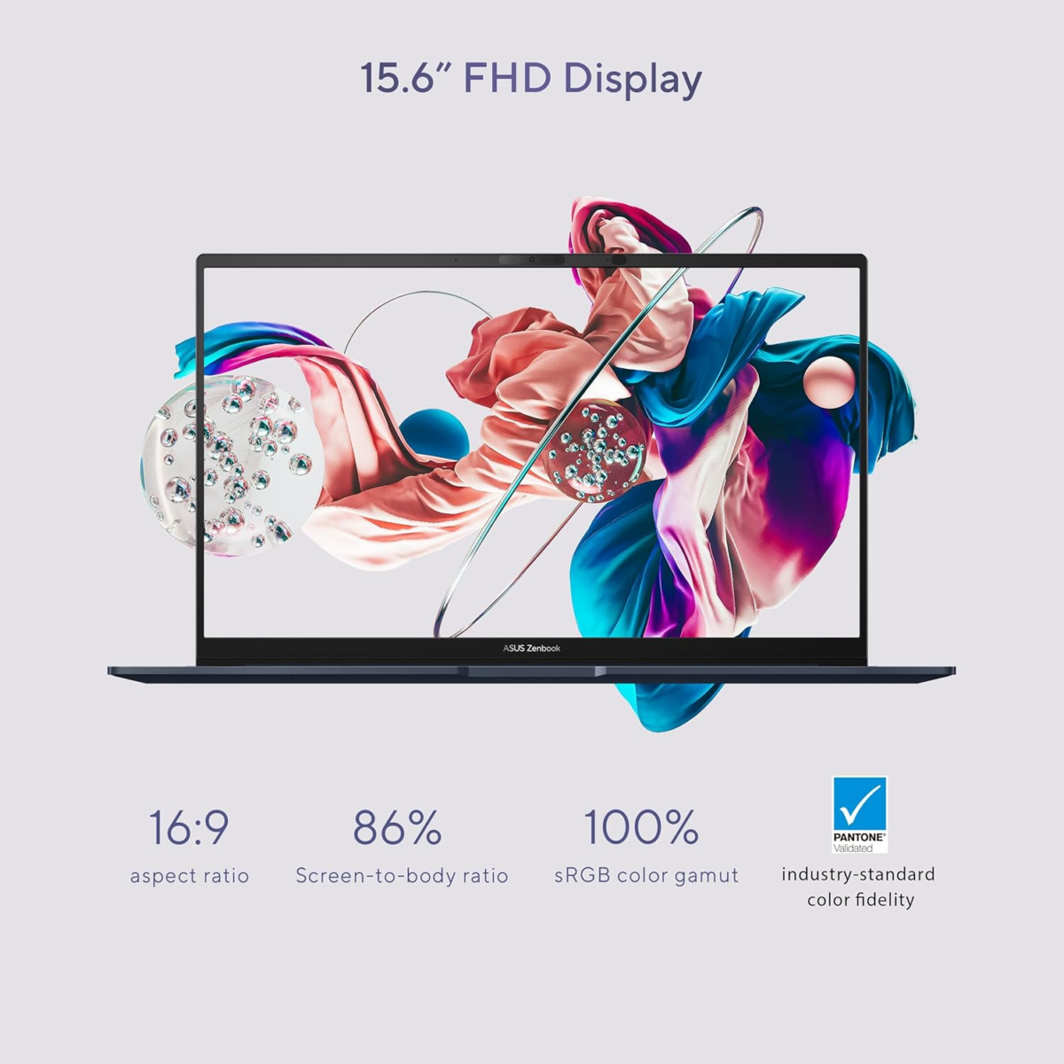 Zenbook 15 Laptop, 15.6” FHD Display, AMD Ryzen 5 7535U CPU, AMD Radeon Graphics, 16GB RAM, 512GB SSD, Windows 11 Home, Ponder Blue, UM3504DA-AS54 - Image 6