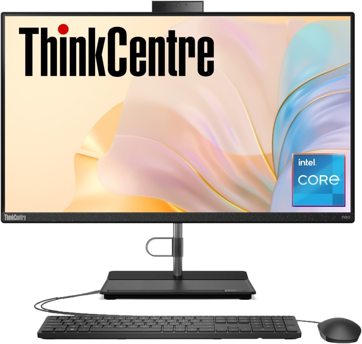 Thinkcentre All-In-One Business Computer, 23.8" FHD Display, 12Th Gen Intel 6-Core Processor, 16GB RAM, 512GB Pcie SSD, Wi-Fi, HDMI, Webcam, DVD-RW, Windows 11 Pro - Image 1