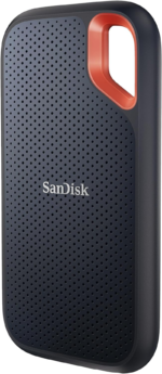 2TB Extreme Portable SSD - up to 1050Mb/S, USB-C, USB 3.2 Gen 2, IP65 Water and Dust Resistance, Updated Firmware - External Solid State Drive - SDSSDE61-2T00-G25