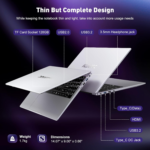 Laptop, Newest Windows 11 Laptop Computer,16Gb DDR4 512GB SSD Gaming Laptop, Quad-Core Processor, 15.6" IPS 1080P PC,180° Open Angle,Long Battery Life,Metal Shell,Wifi,Usb3.2, Type C - Image 4