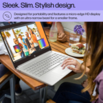 Portable Laptop, Student and Business, 14" HD Display, Intel Quad-Core N4120, 16GB DDR4 RAM, 64GB Emmc, 1 Year Office 365, Webcam, RJ-45, HDMI, Wi-Fi, Windows 11 Home, Silver - Image 4