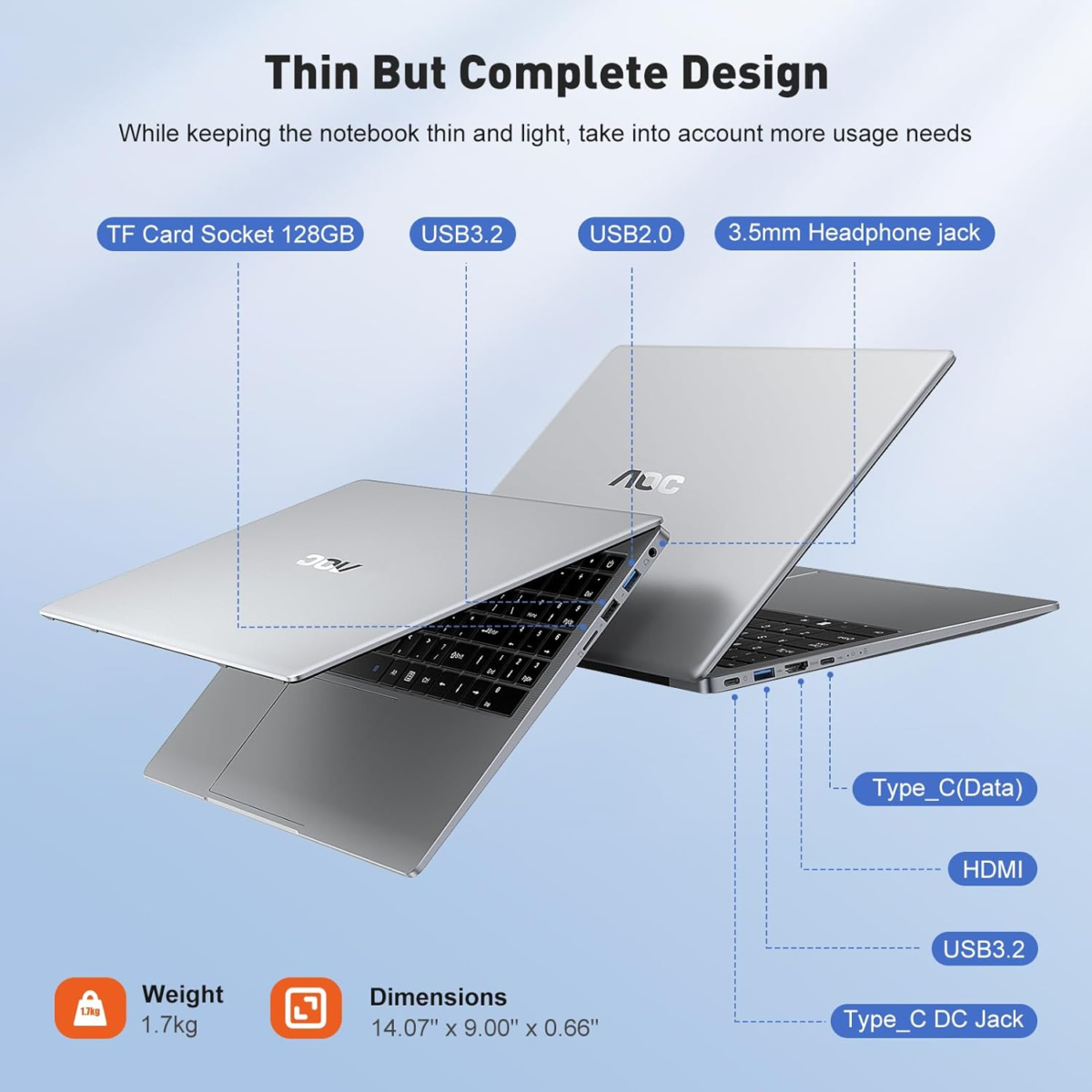 Newest 15.6" Laptop, Intel Quad-Core Processor (Up to 3.6Ghz), 16GB RAM, 512GB SSD, Windows 11 Laptops Computer, FHD Screen, Webcam, Light&Thin, Metal Shell, HDMI, Type-C, USB3.2 (2024 Flagship) - Image 4