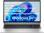 Elitebook 650 G10 Business Laptop Computer, 15.6" FHD, 13Th Gen Intel 10-Core I7-1355U CPU, 32GB DDR4 RAM, 1TB Pcie SSD, Wifi 6E, BT 5.3, Backlit KB, Fingerprint Reader, Windows 11 Pro