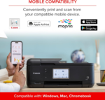 PIXMA Tr8620A - All-In-One Printer Home Office|Copier|Scanner|Fax|Auto Document Feeder | Photo, Document | Airprint (R), Android, Black, Works with Alexa - Image 5