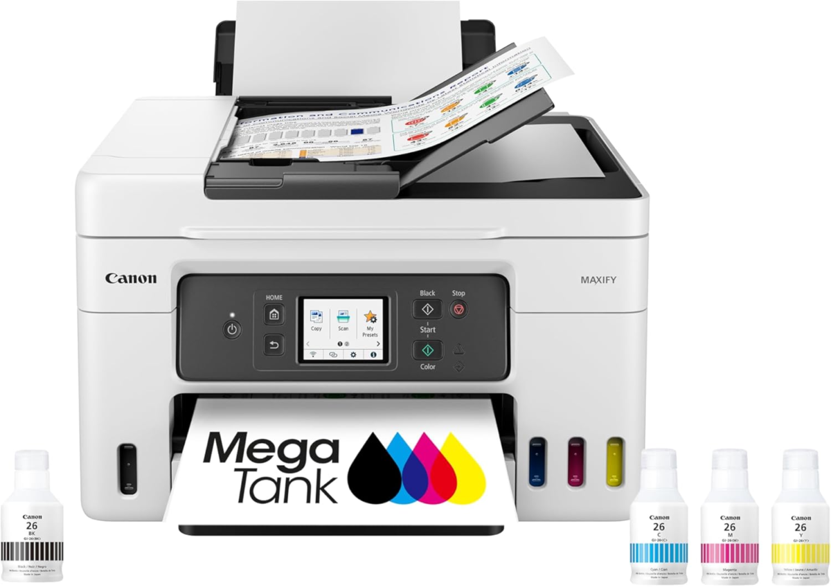 Megatank GX4020 All-In-One Wireless Supertank Printer with Print, Copy, Scan and Fax | Auto Document Feeder | Mobile Printing | 2.7" LCD Touch Screen - Image 1