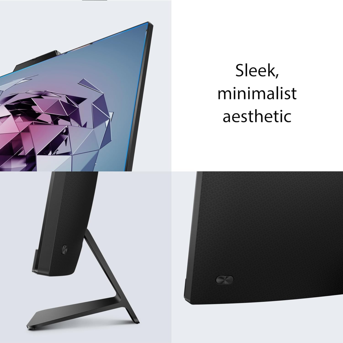M3402 All-In-One, 23.8” FHD Display, AMD Ryzen™ 3 7320U Processor, 8GB RAM, 512GB SSD, Windows 11 Home, Kensington Lock, Black, M3402WFA-PB303 - Image 6
