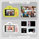 Kids Digital Camera 16MP Photo 1080P Video Resolution  Camera 3 with Selfie & Macro Lens Memory Card Storage up to 32GB, Includes Shockproof Case for Kids Age 4-15 (Pink) - Image 7