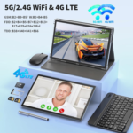 Android Tablet 10 Inch, 2 in 1 Android 12 Tablet with 16GB + 128GB,1TB Expand, Octa-Core, Sim Card Slot, 5G Wifi, Bt5.0,8000Mah, 4G Cellular Tablet with Keyboard, Mouse, Case, Stylus(Green) - Image 4