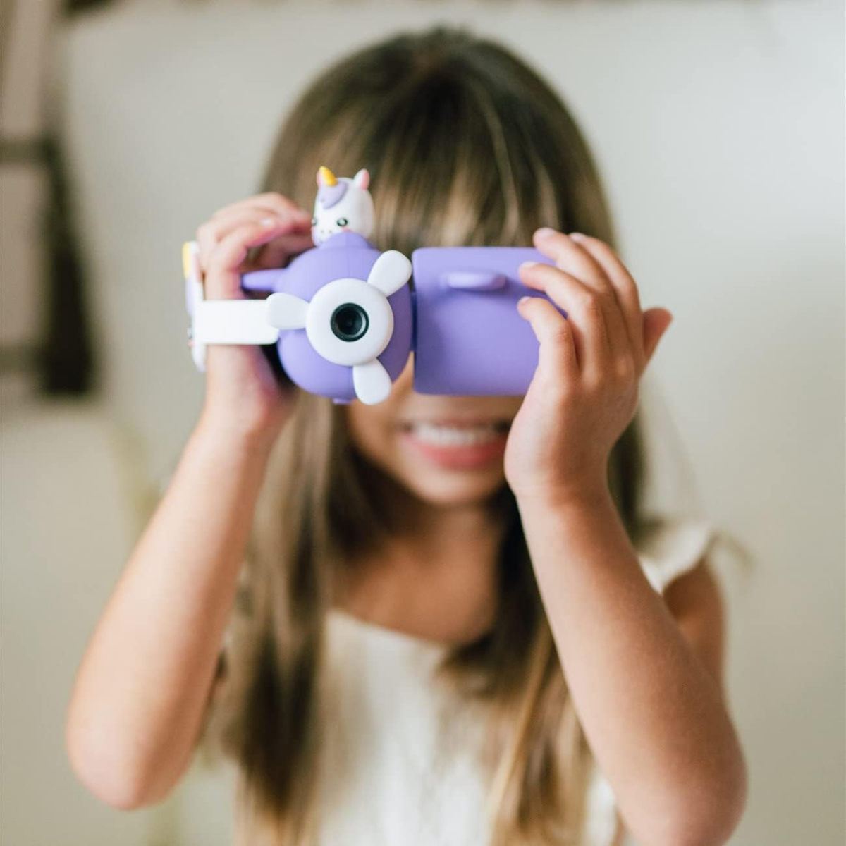 Kids Digital Camera & Video Camcorder, Unique Air-Plane Design with Silicone Wristband, Selfie Camera, 32GB Memory Card Included, Neck Strap Doubles as Charging and USB Cable - Model V - Image 2