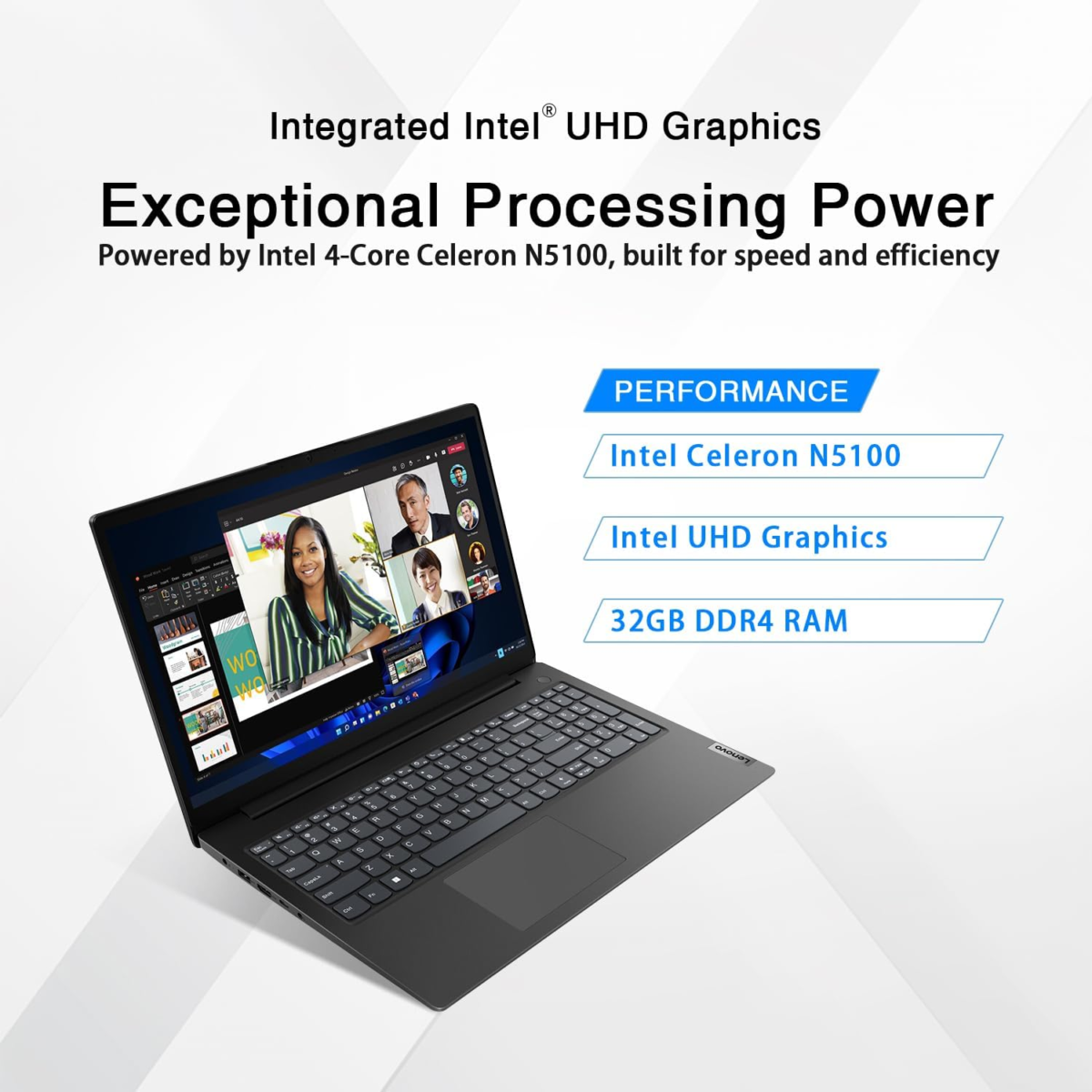 Newest V15 Business Laptop | Intel 4-Core Processor | 15.6" FHD (1920 X 1080) | 32GB RAM | 1TB SSD | Ethernet RJ-45 | Military Durability | Windows 11 Pro | W/Wowpc 500GB External Storage - Image 2