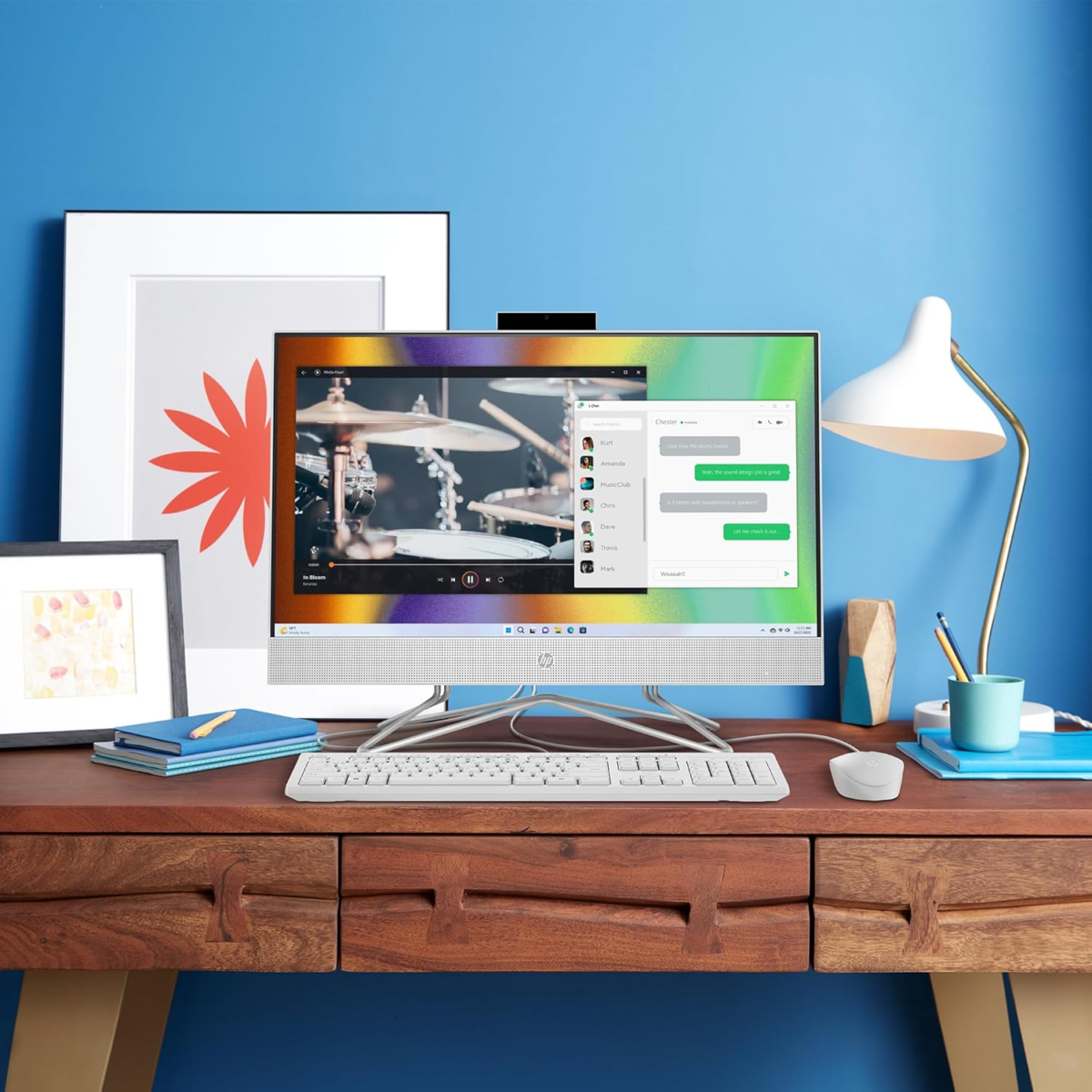 24 Inch All-In-One PC, FHD Display, Intel Core I3-1115G4, 8 GB SDRAM, 256 GB SSD, Intel UHD Graphics, Windows 11 Home, 24-Df1000 (2024) - Image 8