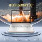 Stream 14" HD Brightview Laptop, Intel Celeron N4120, 16GB RAM, 288GB Storage (128GB Emmc + 160GB Docking Station Set), Intel UHD Graphics, 720P Webcam, Wi-Fi, 1 Year Office 365, Win 11 S, Gold - Image 3