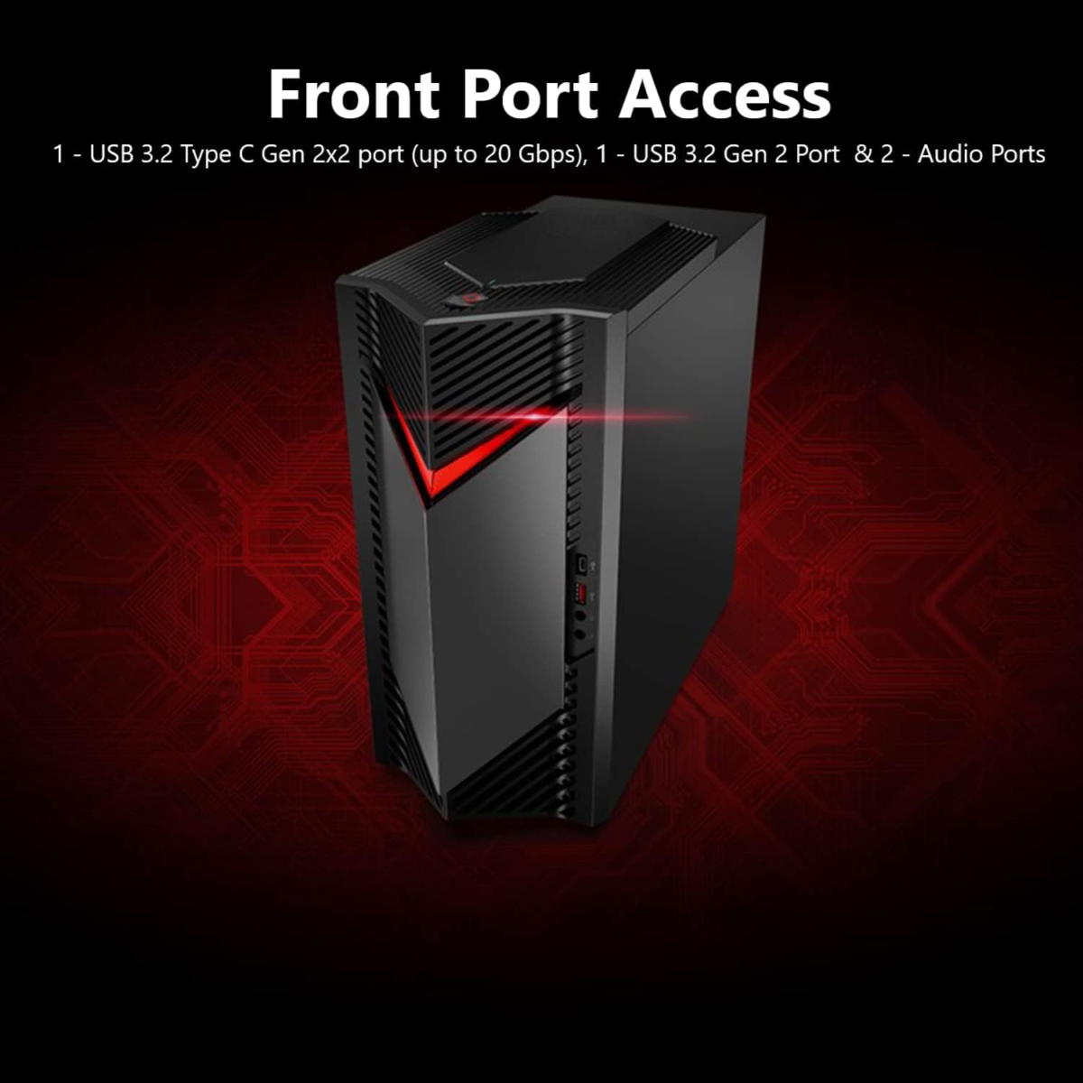 Nitro 50 N50-656-UR12 Gaming Desktop | Intel Core I5-14400F 10-Core Processor | NVIDIA Geforce RTX 3050 | 16GB DDR5 5600Mhz | 1TB Pcie Gen 4 SSD | Intel Wi-Fi 6E AX211 | Windows 11 Home - Image 6
