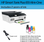 Smart -Tank plus 651 Wireless All-In-One Ink -Tank Printer, up to 2 Years of Ink in Bottles, Auto Document Feeder, Mobile Print, Scan, Copy, Works with Alexa (7XV38A) - Image 6