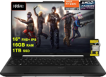 TUF Gaming A16 Laptop 16" FHD+ 165Hz 7Ms 100% Srgb AMD Octa-Core Ryzen 7 7735HS 16GB RAM 1TB SSD Radeon RX 7700S 8GB (>RTX4060) Backlit USB-C USB4 Fast Charging Win11 W/Icp Accessory