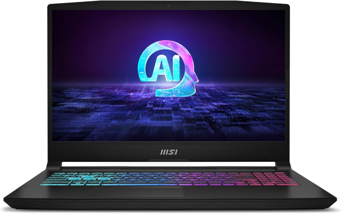 Katana A15 AI 15.6” 144Hz FHD Gaming Laptop: Ryzen 7-8845HS, NVIDIA Geforce RTX 4060, 32GB DDR5, 1TB Nvme SSD, Cooler Boost 5, Win 11: Black B8VF-448US - Image 1