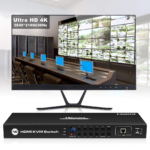 4K UHD 16 Ports HDMI KVM Switch, Console Rack Mount Switch with 8 Pcs 5Ft KVM Cable, USB 2.0 Device 16 Port Inputs, Control up to 16 Computers/Servers, with RS232 and LAN Port - Image 4