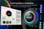 SL240 White CPU Liquid Cooler with Display, Customizable 2.1" LCD Display for Images or Performance Metrics, 240Mm AIO Cooler, Dual AF127 ARGB Fans, Fits Intel/Amd - Image 3