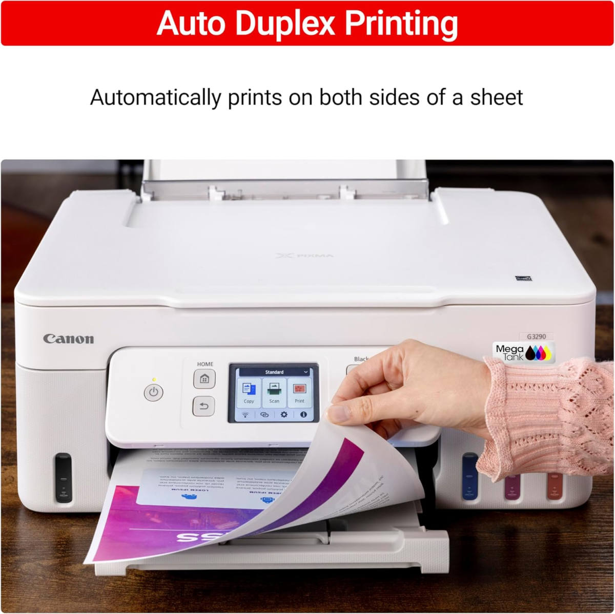 Megatank G3290 All-In-One Wireless Supertank [Megatank] Printer | Print, Copy Scan | Mobile Printing |2.7" LCD Color Touchscreen | Auto Duplex - Image 7