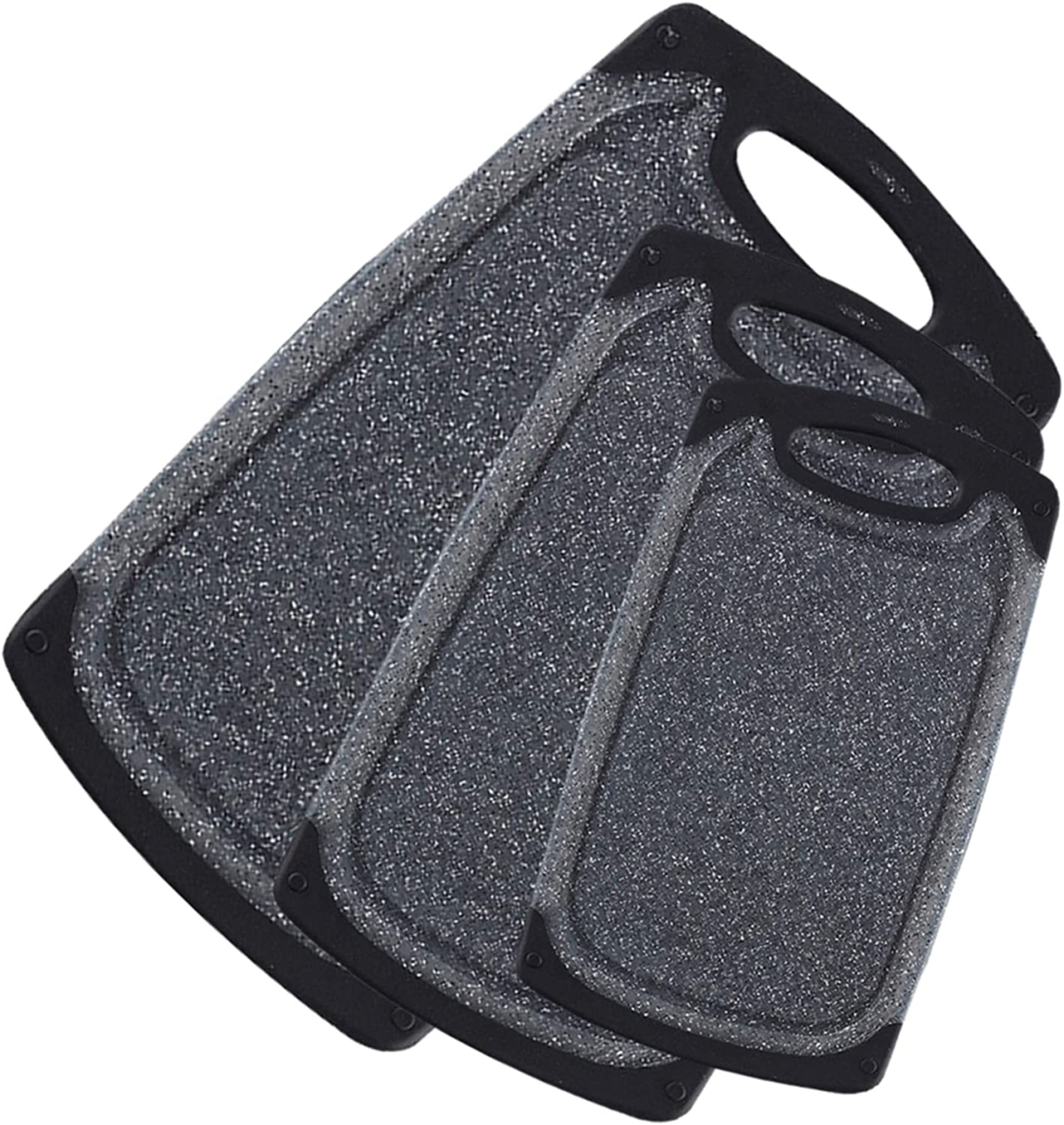 Kitchen Cutting Board (Set of 3),Professional Chopping Boards Sets,Dishwasher Safe Cutting Boards with Juice Grooves & Carrying Handle & No BPA - Image 1