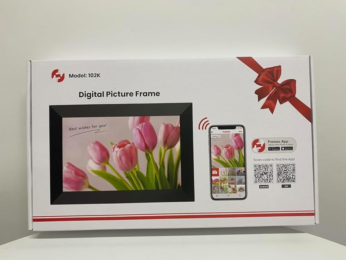 Frameo 10.1 Inch Wifi Digital Picture Frame, 1280X800 HD IPS Touch Screen Photo Frame Electronic, 32GB Memory, Auto-Rotate, Wall Mountable, Share Photos/Videos Instantly via Frameo App from Anywhere - Image 10