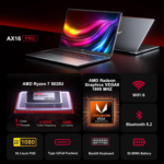 Gaming Laptop AMD Ryzen 7 5825U(8C/16T), Radeon RX Vega 8 Graphics,16.1“Fhd Display,16Gb DDR4 512GB Nvme SSD Laptop Computer with Backlit Kb,Type_C (Full Function),Wifi 6, 53Wh Battery - Image 2